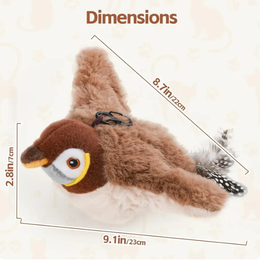 FlutterPlayโข Flapping Bird Cat Toy โ Real Prey Action That Gets Lazy Cats Moving