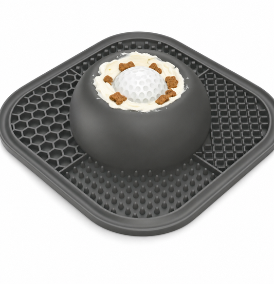 SlowFeastโข Ball-In Slow Feeder Lick Bowl โ Stops Gulping in Seconds
